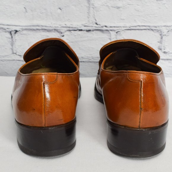 Vintage Men\'s 70s Florsheim Imperial Quality Brown Horse Bit Tassel Loafers - 11 main image 5